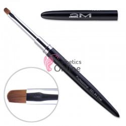 Pensula de unghii 2M Black pentru gel CU CAPAC din par natural nr. 4 OVAL